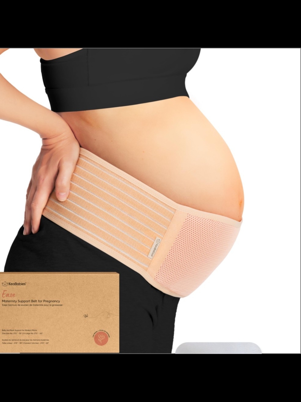 KeaBabies Ease Maternity Support Belt - Size M/L Nude